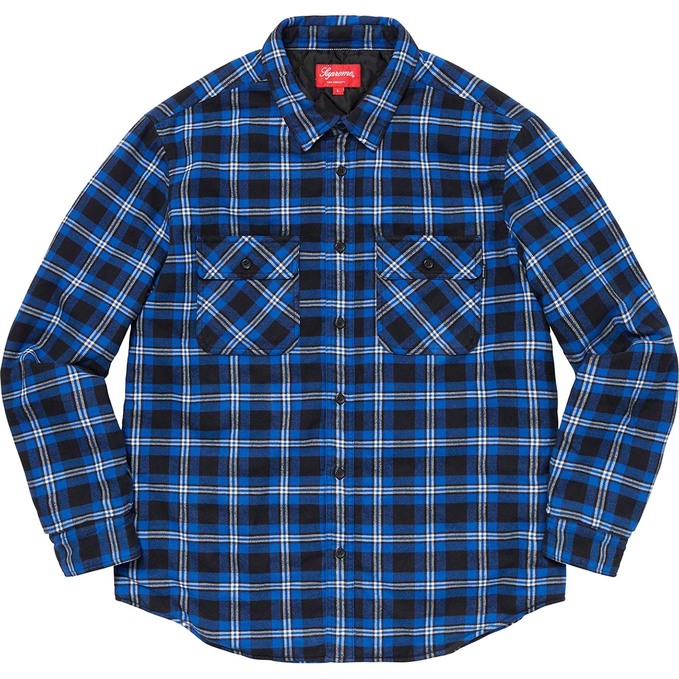 Arc Logo Quilted Flannel Shirt view 7
